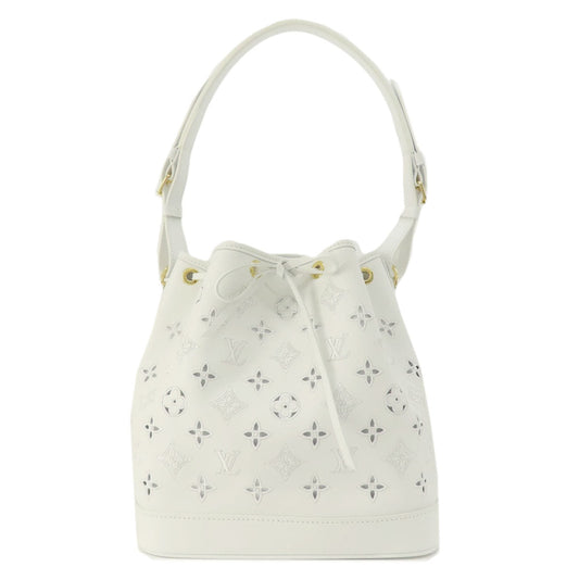 Louis Vuitton M20740 Noe PM Broderie Angler Leather White Shoulder Bag