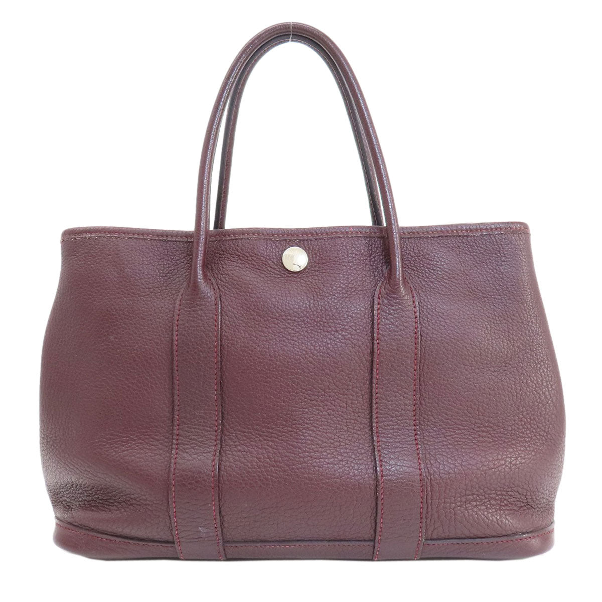 Taurillon Clemence Garden Party Tpm Bordeaux Silvermetal Red Travel Bag