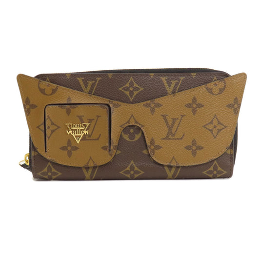 Louis Vuitton Long Purse M68796 reverse Zippy Monogram Brown Wallet Case