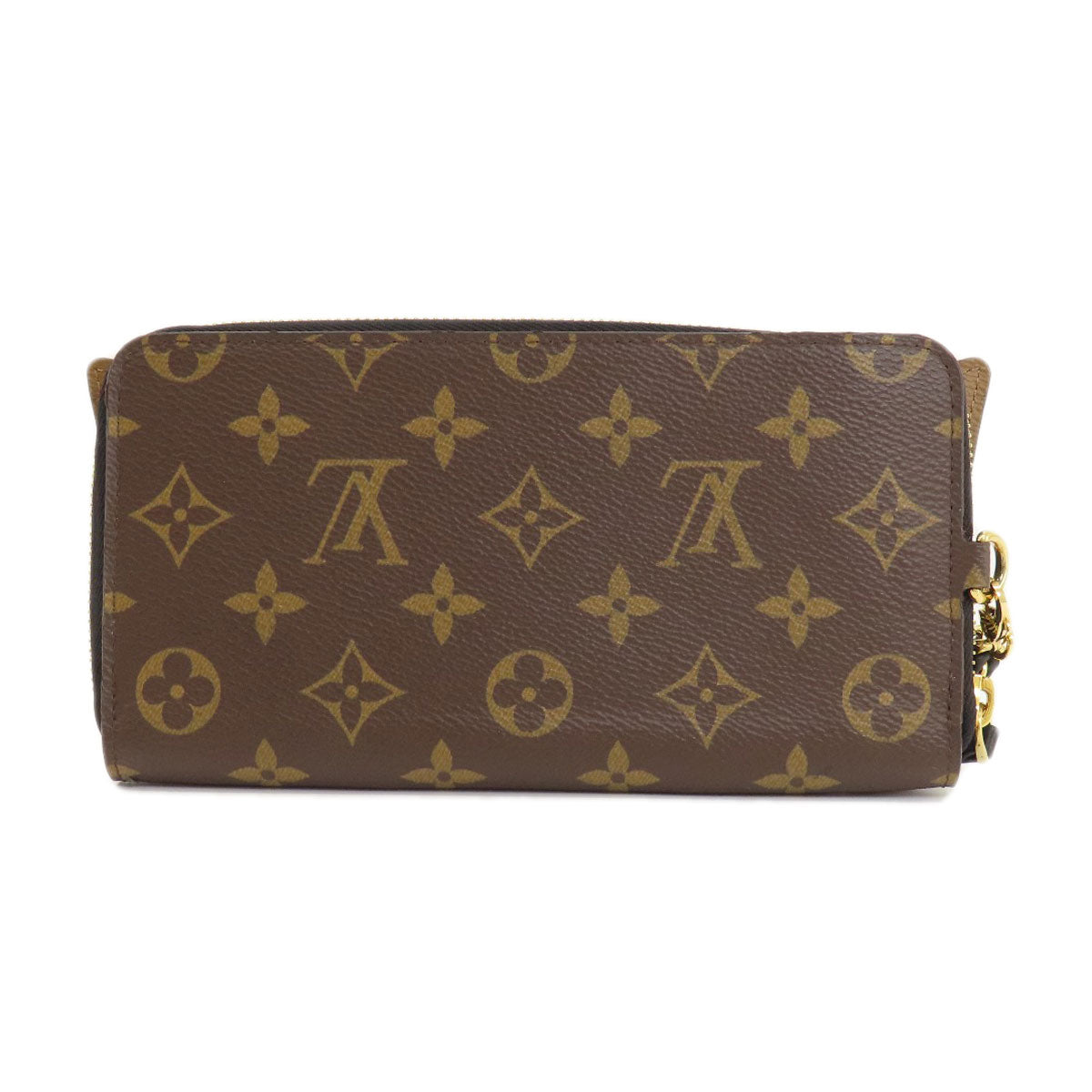 Louis Vuitton Long Purse M68796 reverse Zippy Monogram Brown Wallet Case