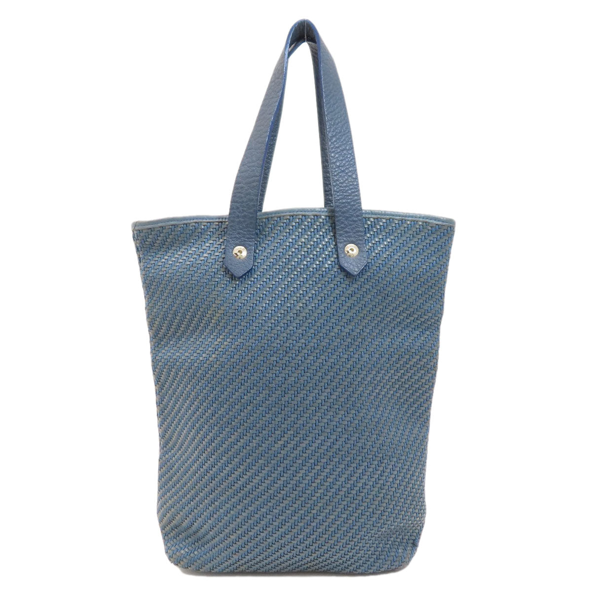 Hermes Handbag Cloth Material Amedaba Women Navy Travel Bag