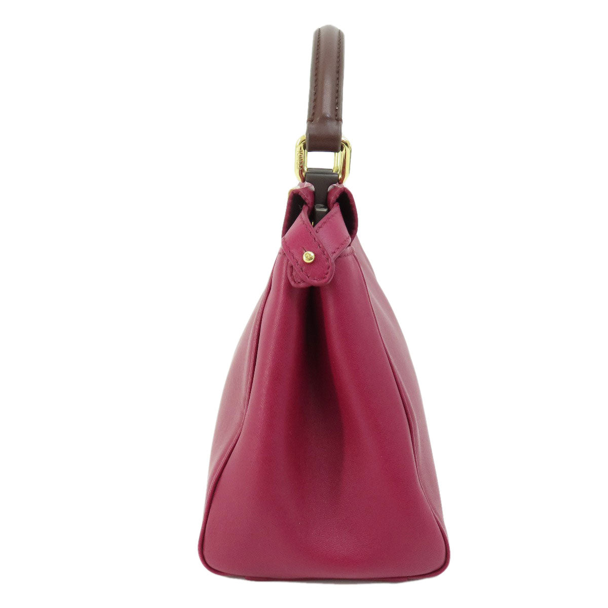 Fendi Handbag Calfskin Peek Boo Purple Mini Travel Bag