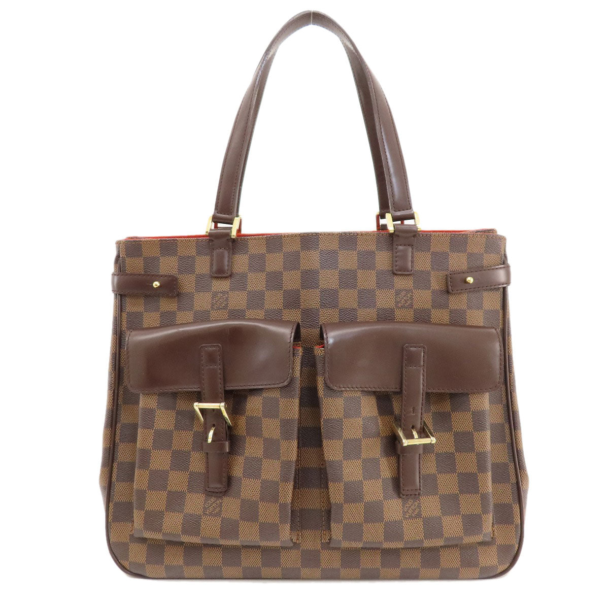 Louis Vuitton N51128 Damier Uzes Damier Ebene Canvas Brown Tote Bag
