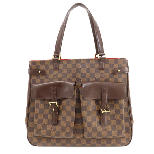 Louis Vuitton N51128 Damier Uzes Damier Ebene Canvas Brown Tote Bag