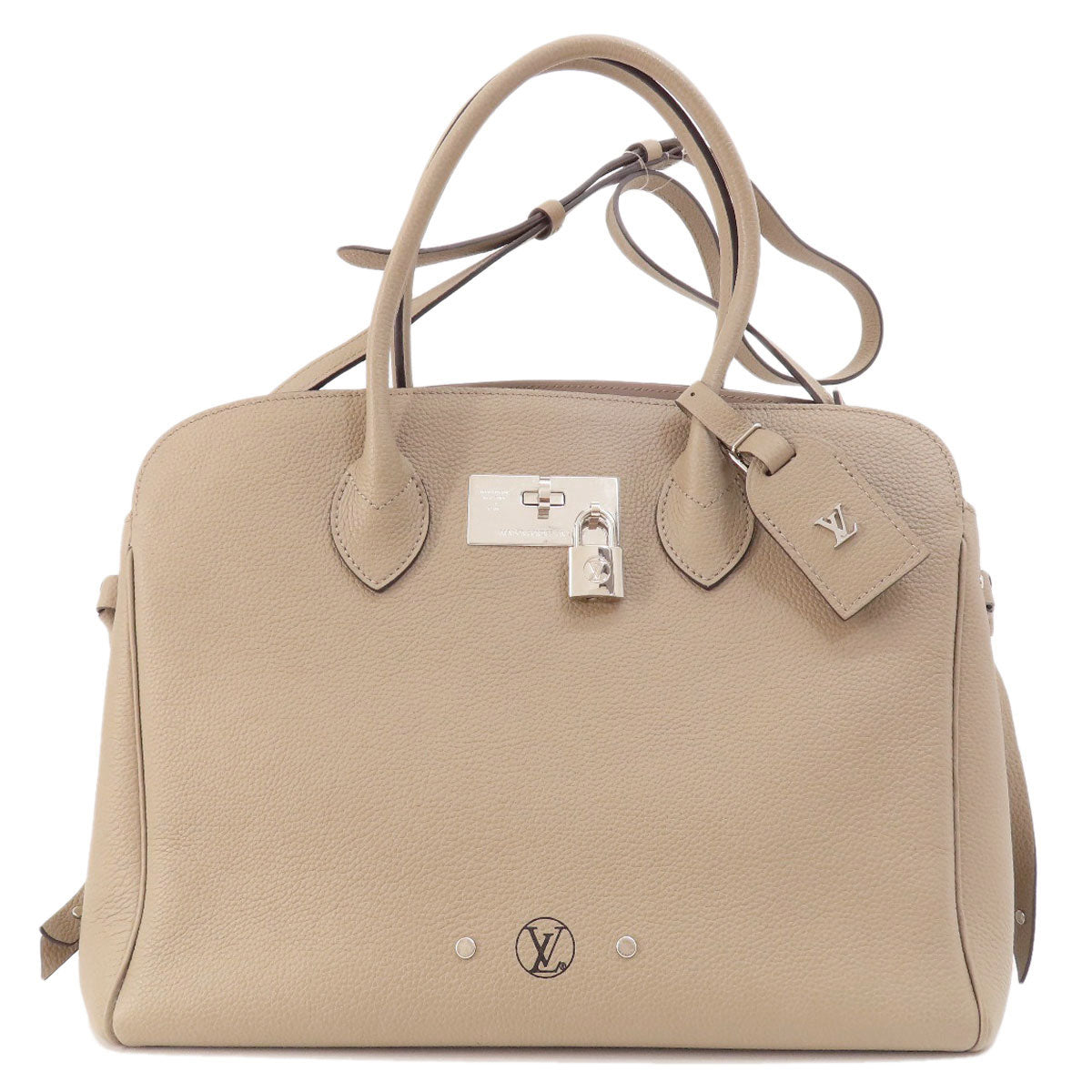 Louis Vuitton M51685 Taurillon Clemence Mira MM Leather Brown Handbag