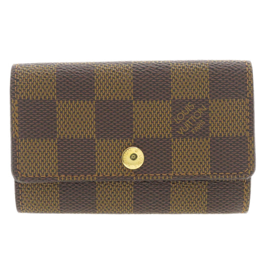 Louis Vuitton Key holder N62630 Damier Canvas Brown Key Chain 4