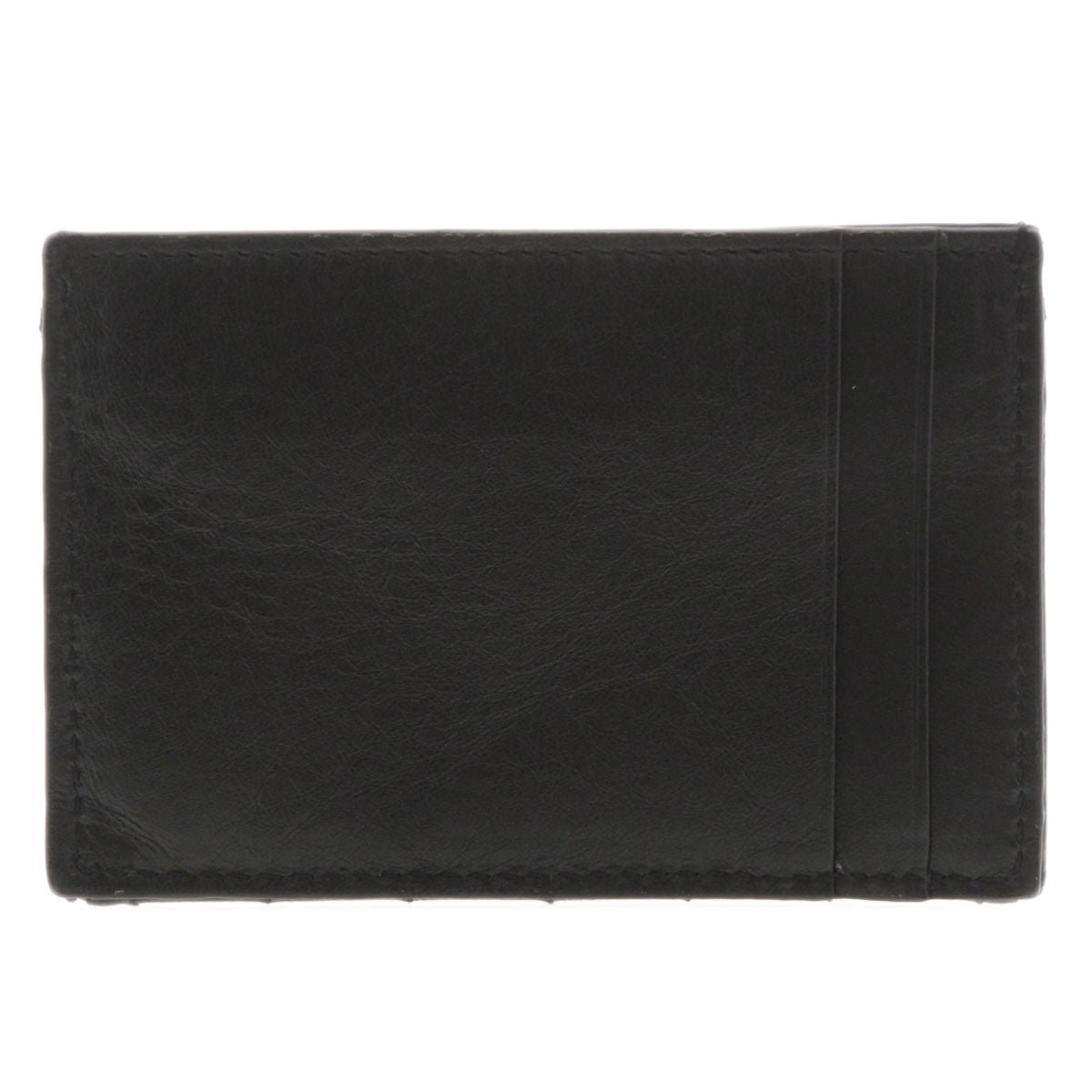 Saint Coin Case Calfskin Motif Women Travel Black Logo Travel Bag
