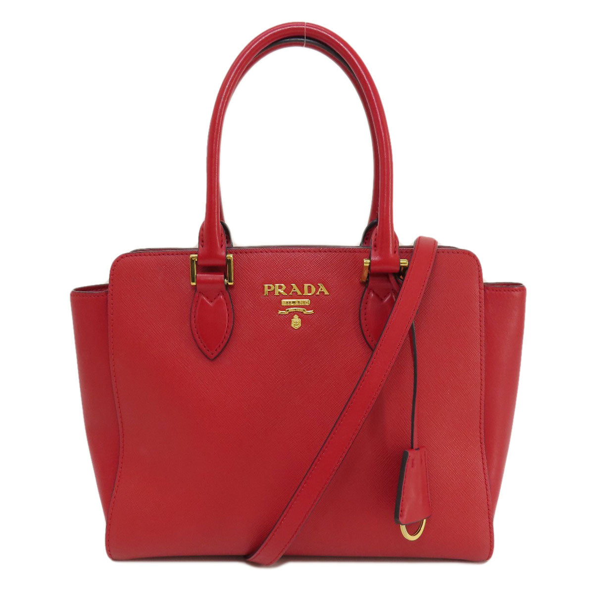 Saffiano Way Leather Red Travel Bag