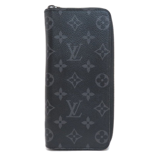 Louis Vuitton Long Purse M62295 Eclipse Zippy Monogram Black Wallet Case 3