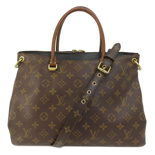 Louis Vuitton M41064 Pallas MM Monogram Canvas Brown Handbag