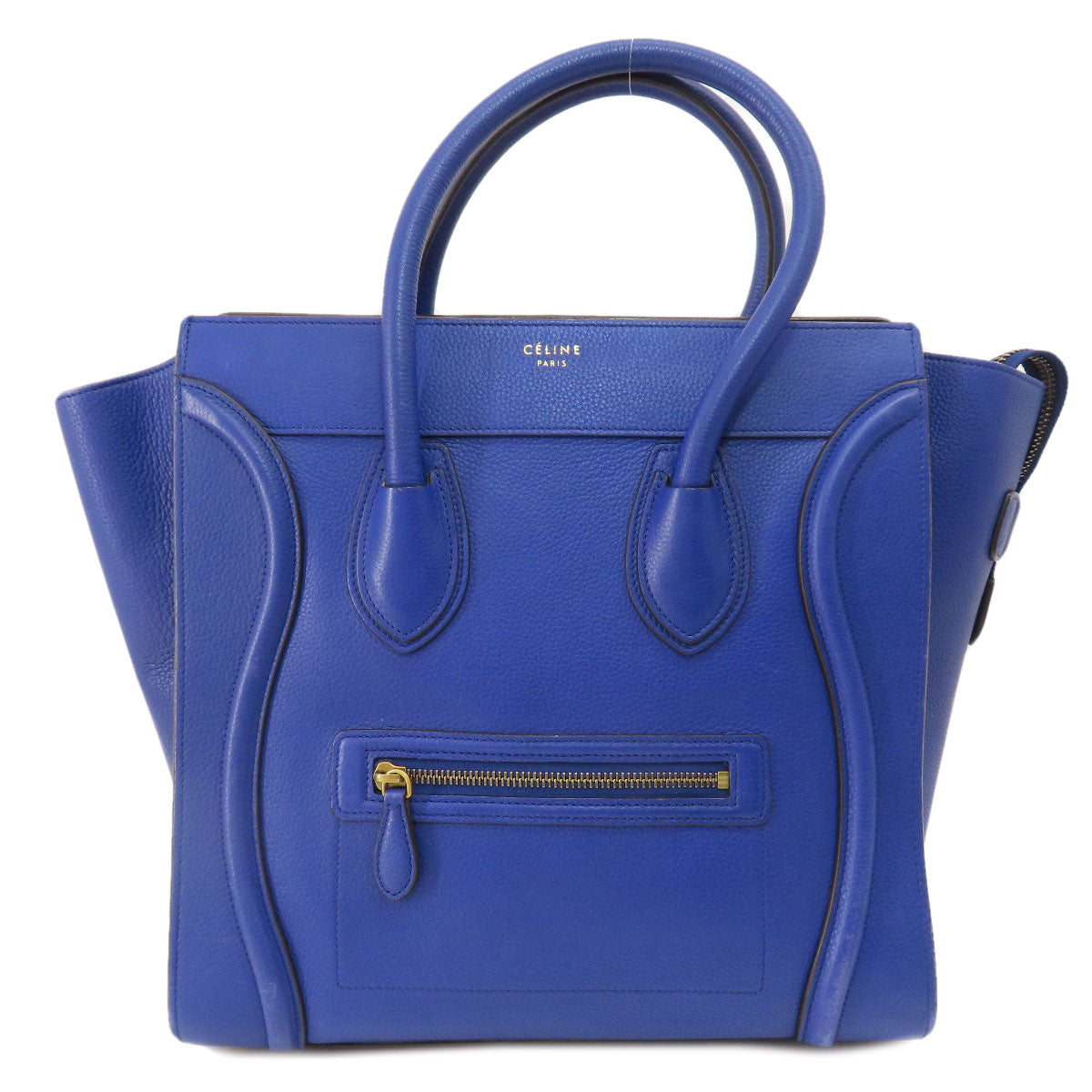 Tote Bag Luggage Women Leather Blue