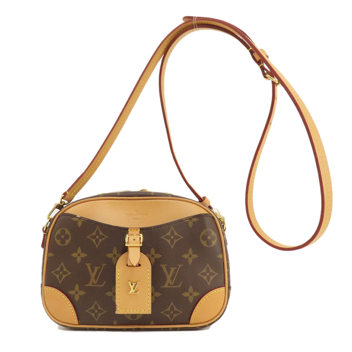 Louis Vuitton M45528 DeauvilleMINI Monogram Canvas Brown Shoulder Bag