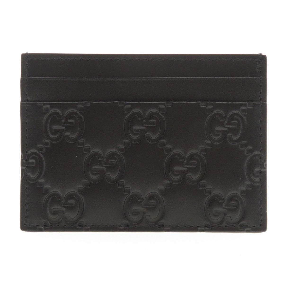 Gucci GG Shima Calfskin Black Wallet Case