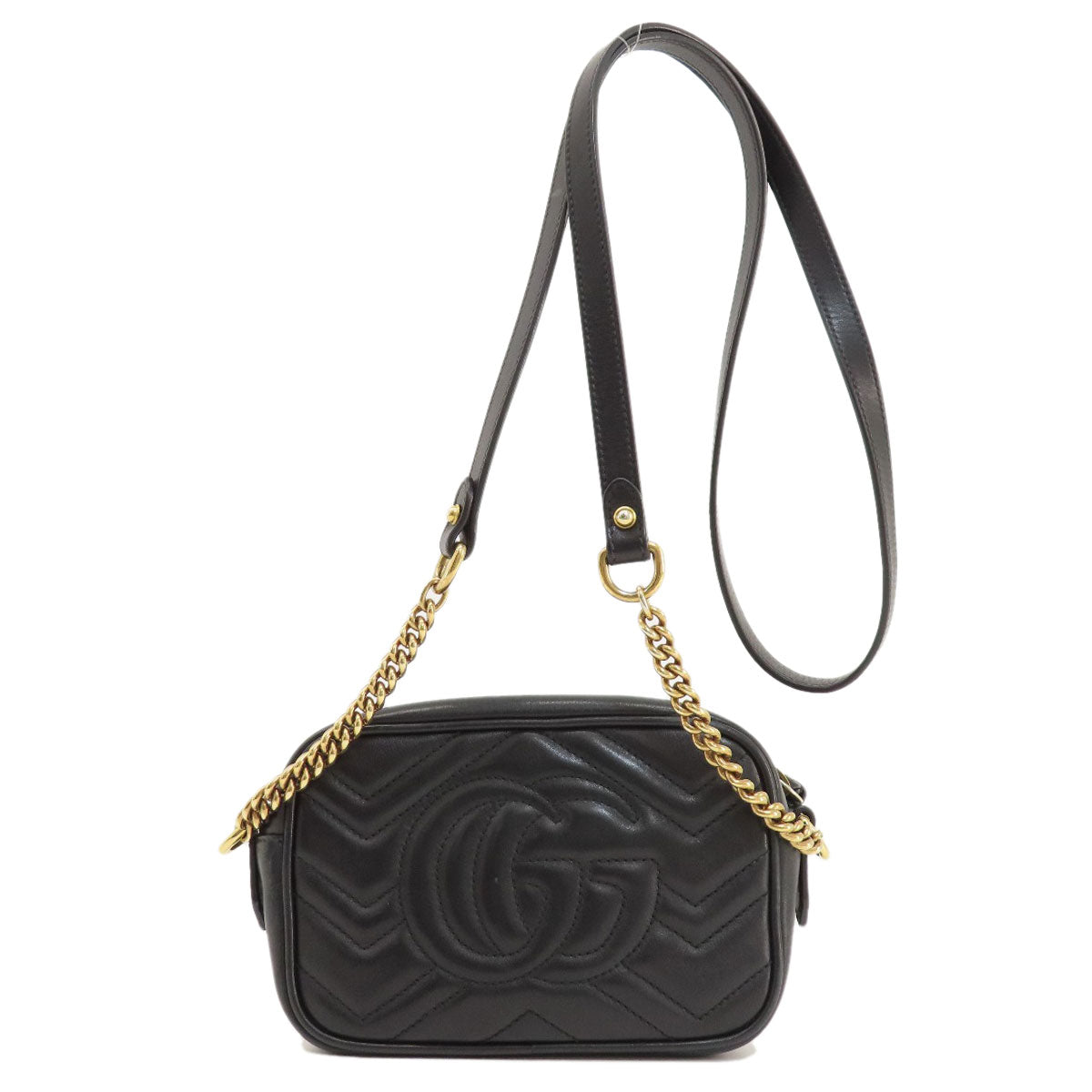 Gucci GG Marmont Calfskin Black Mini Shoulder Bag