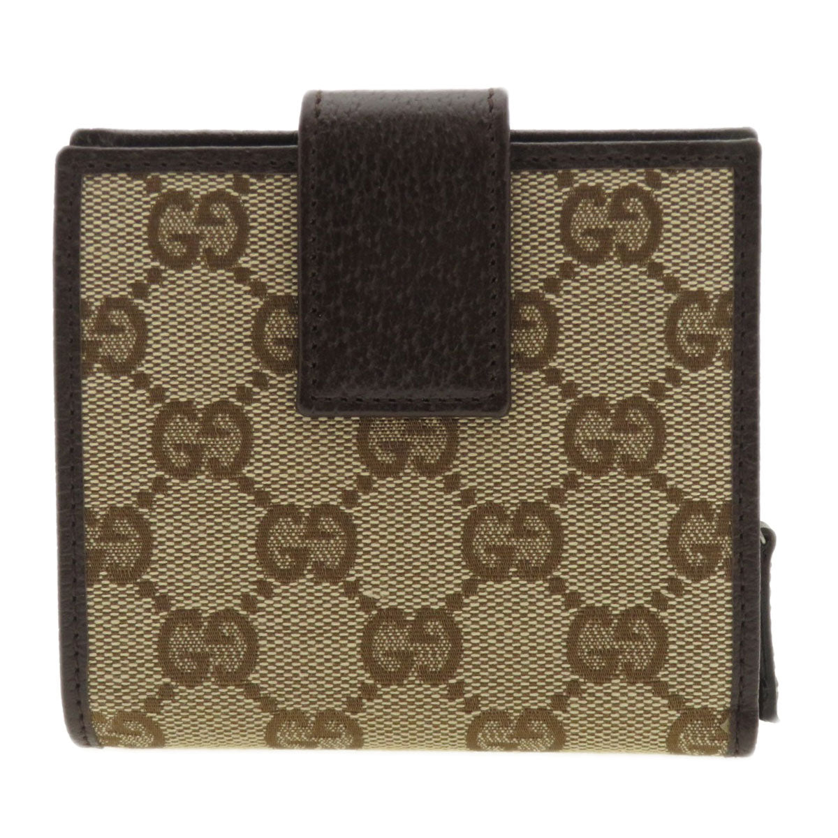Gucci Bifold GG Canvas Brown Wallet Case