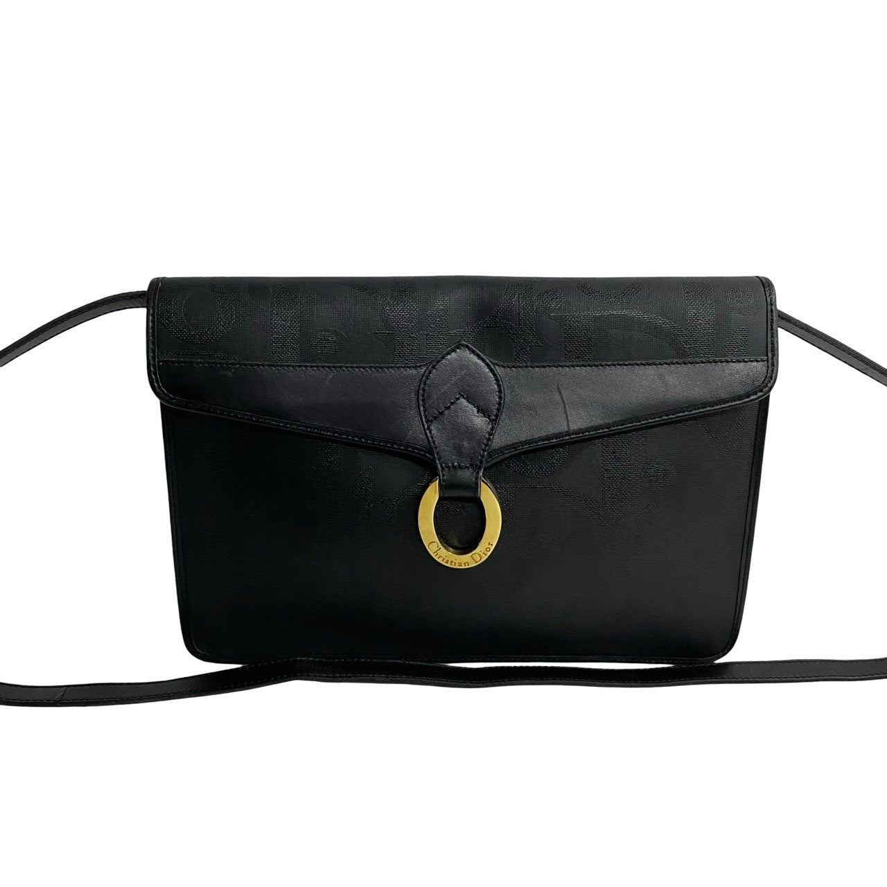 Dior Christian Trotter Shoulder Bag Leather Leather Shoulder Bag