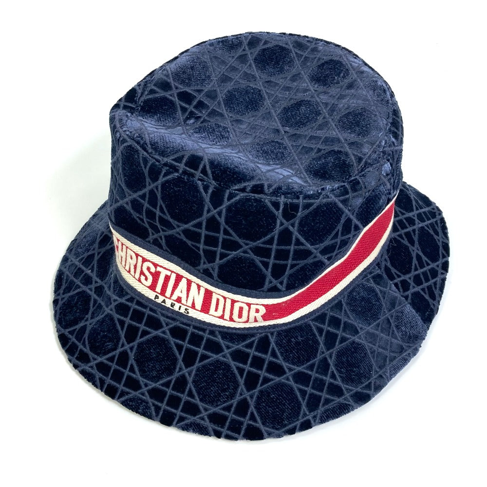 Dior Hat Cotton Silk Viscose Polyester Navy Aw Logo Travel Bag
