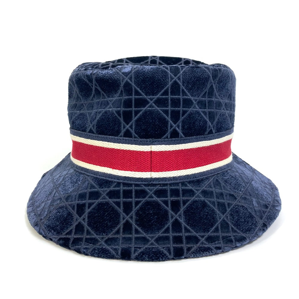 Dior Hat Cotton Silk Viscose Polyester Navy Aw Logo Travel Bag