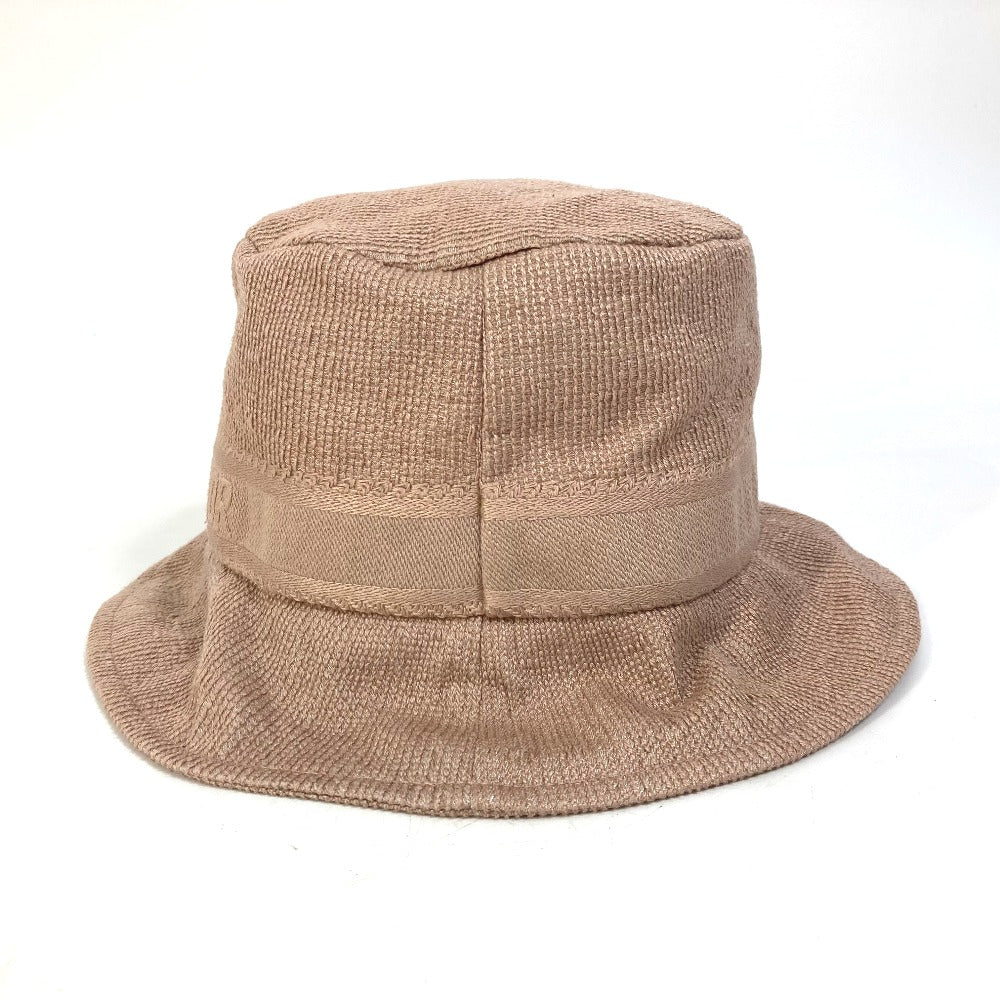Dior Hat Cotton Viscose Hat Hat Hat Bob Pink Logo Bucket Bag