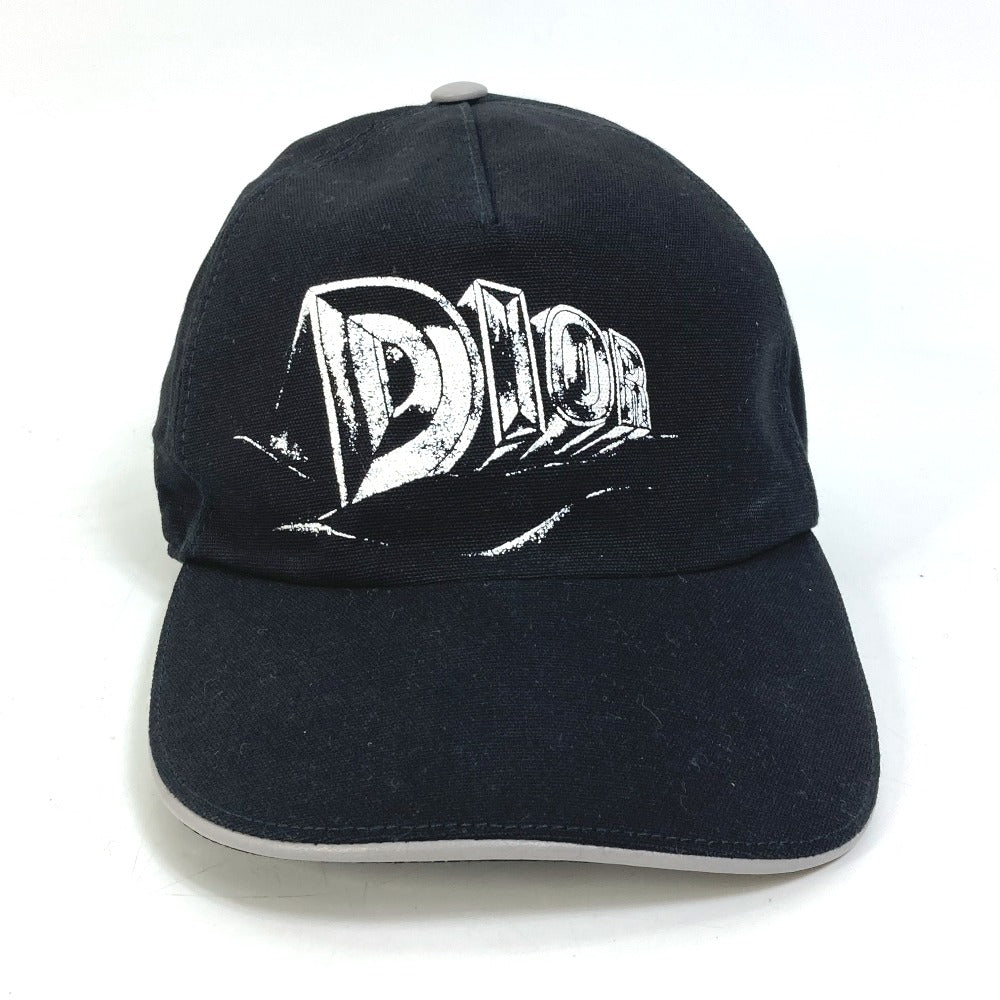 Dior Cap Cotton Print M Handbag Black Logo Travel Bag