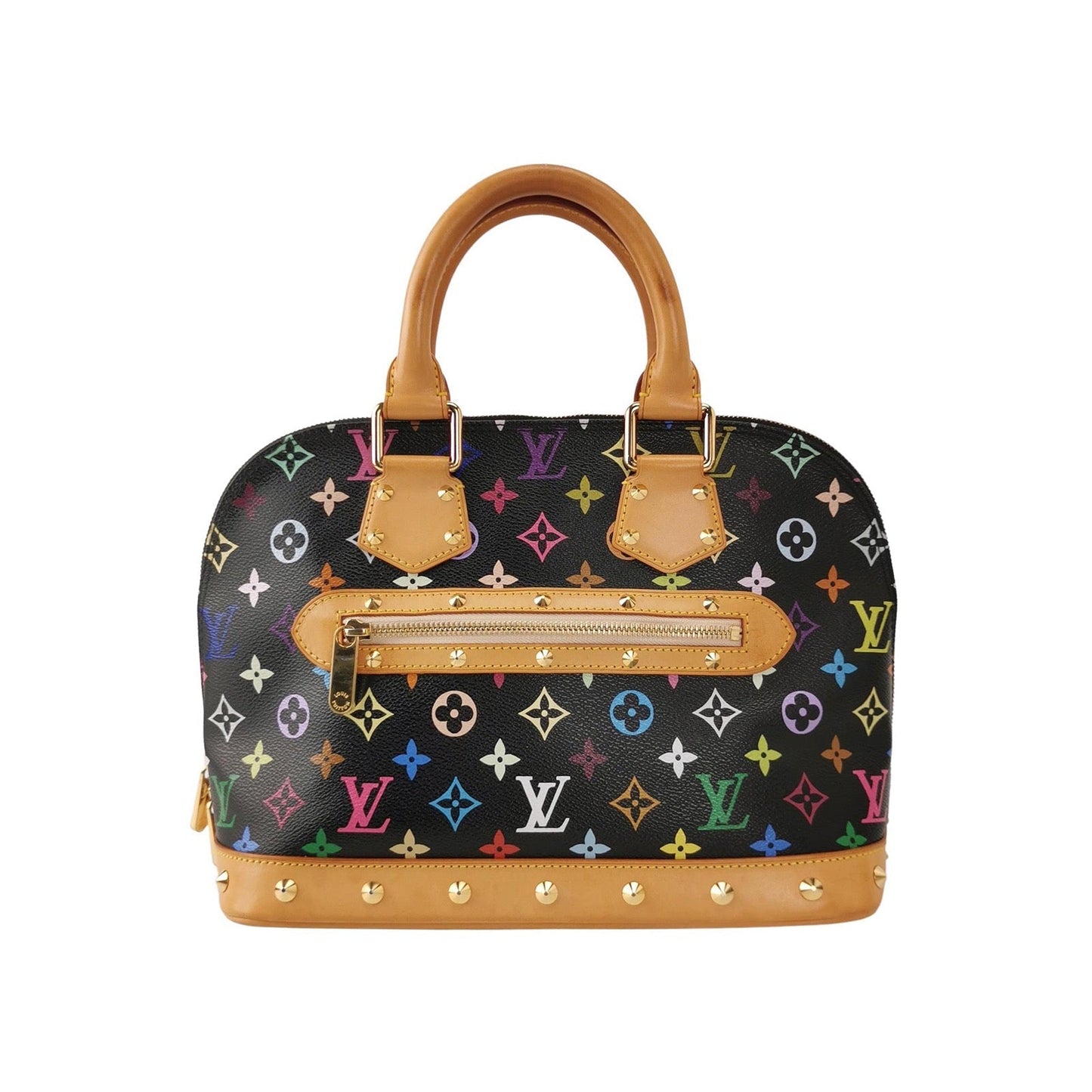 Louis Vuitton x Takashi Murakami Alma Multicolor Black Handbag
