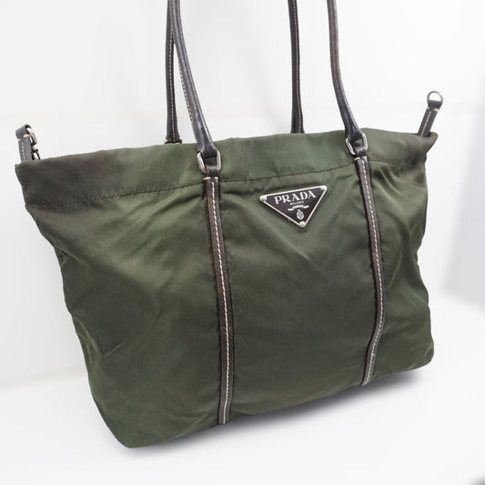 Prada Armygrøn Luxury Handbag Travel Bag