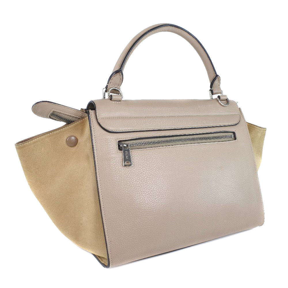 Un , Pink Wayshoulder Trapeze Women Leather Suede Shoulder Bag