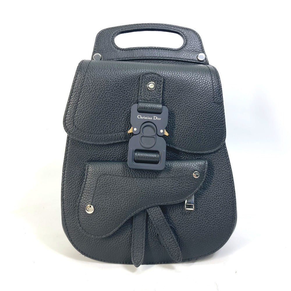 Dior Backpack Calfskin Bag Gallop Gallop Mens Black