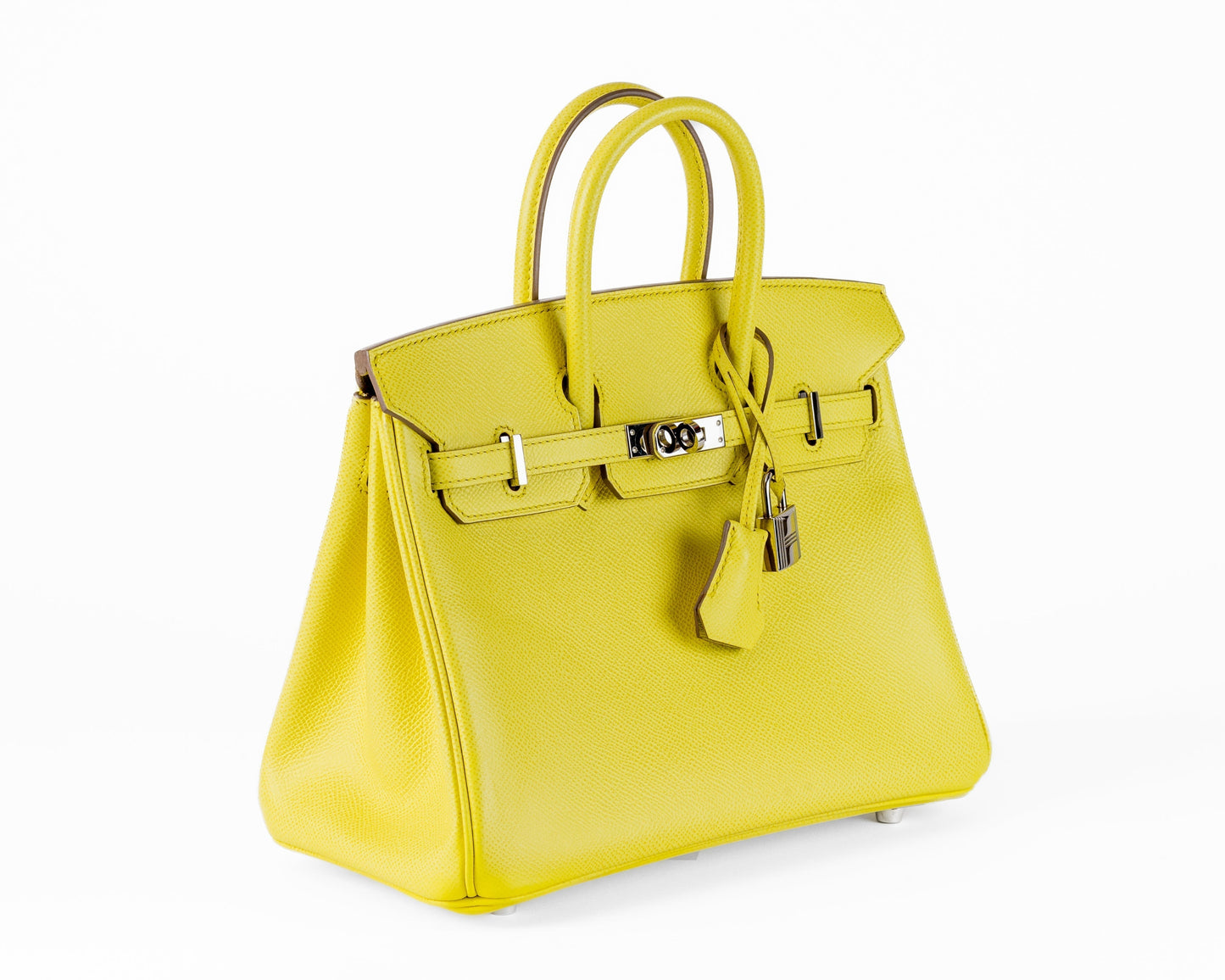 Hermes Soufre Epsom Birkin W Palladium Hardware Handbag Travel Bag