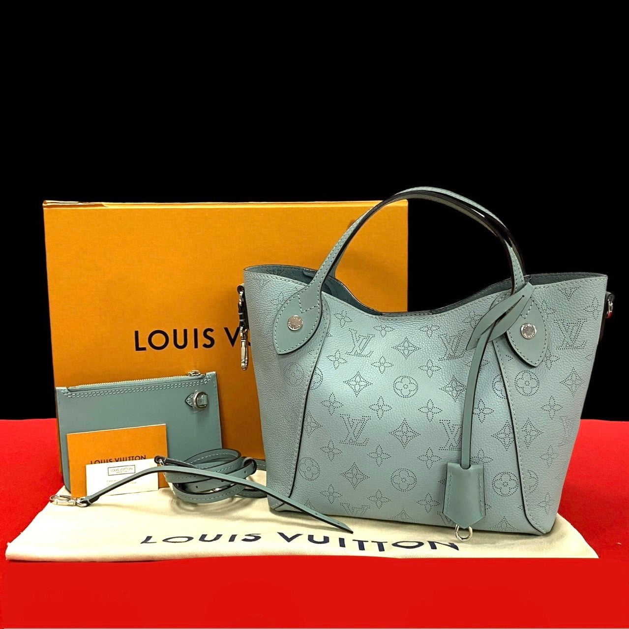 Louis Vuitton M55905 Mahina Hina PM Monogram Leather Blue Shoulder Bag