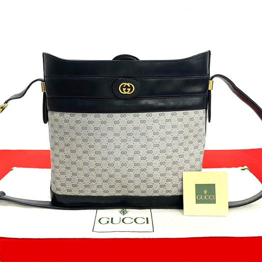 Gucci Leather Navy Shoulder Bag