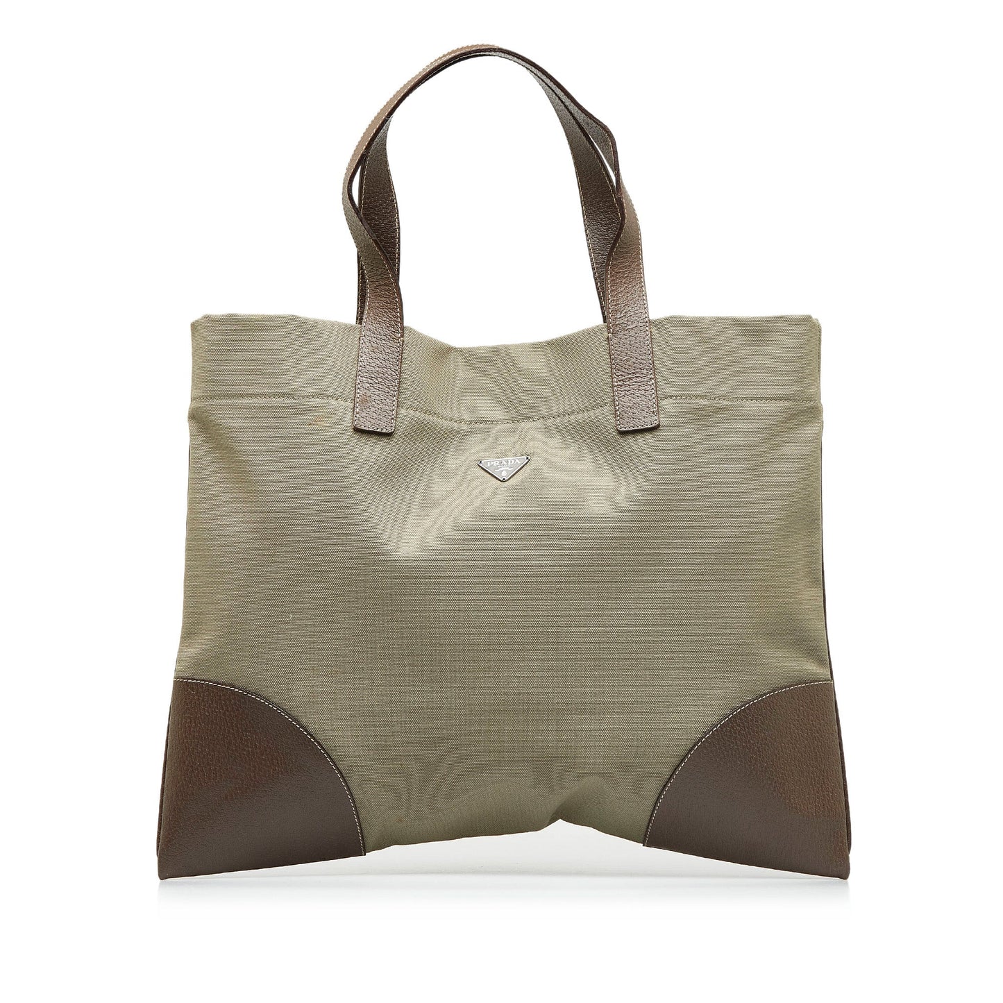Prada Tote Bag Canvas Brown