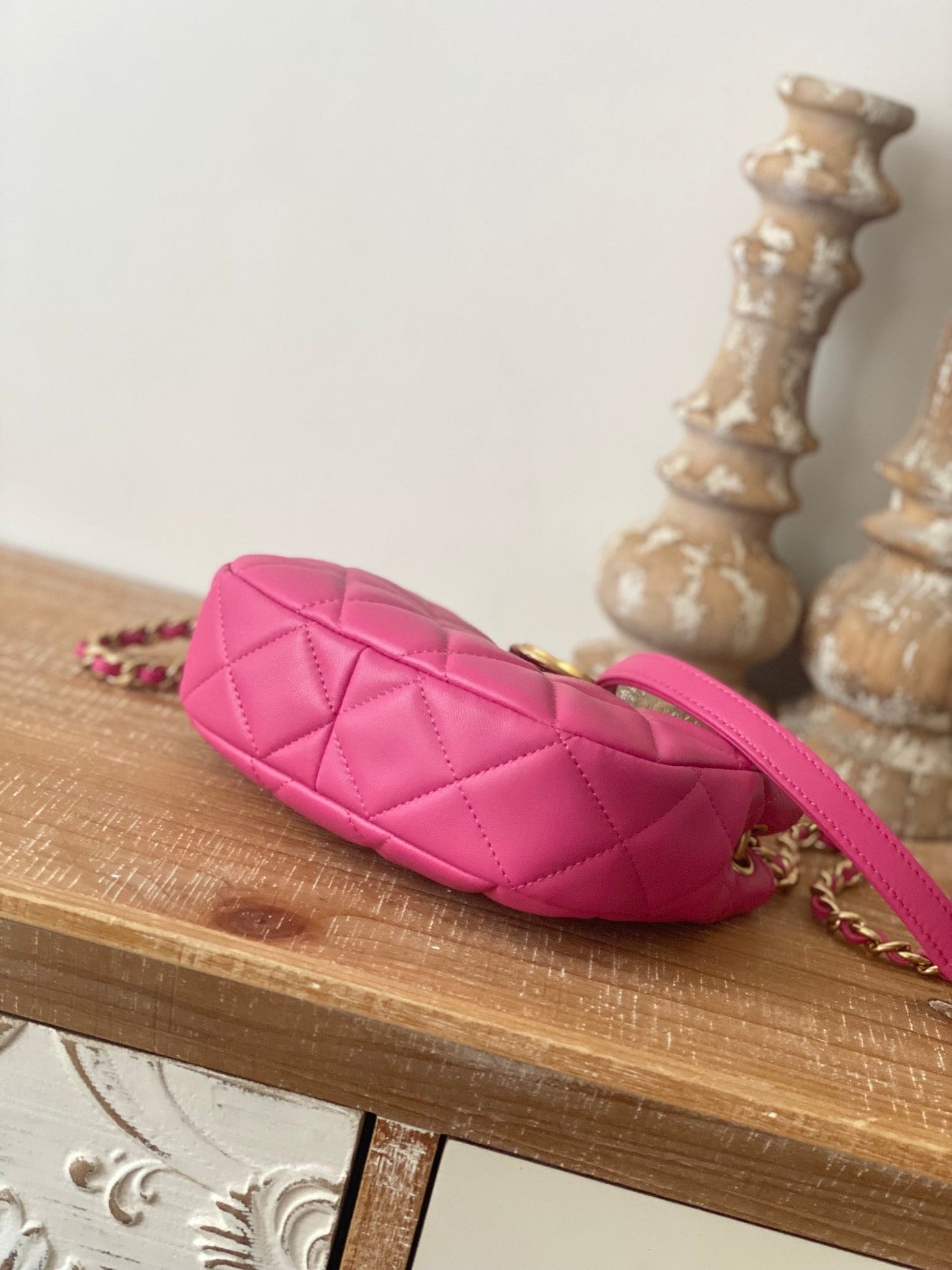 CHLSmall Hardware PiNike , ’s Gold Shoulder Bag