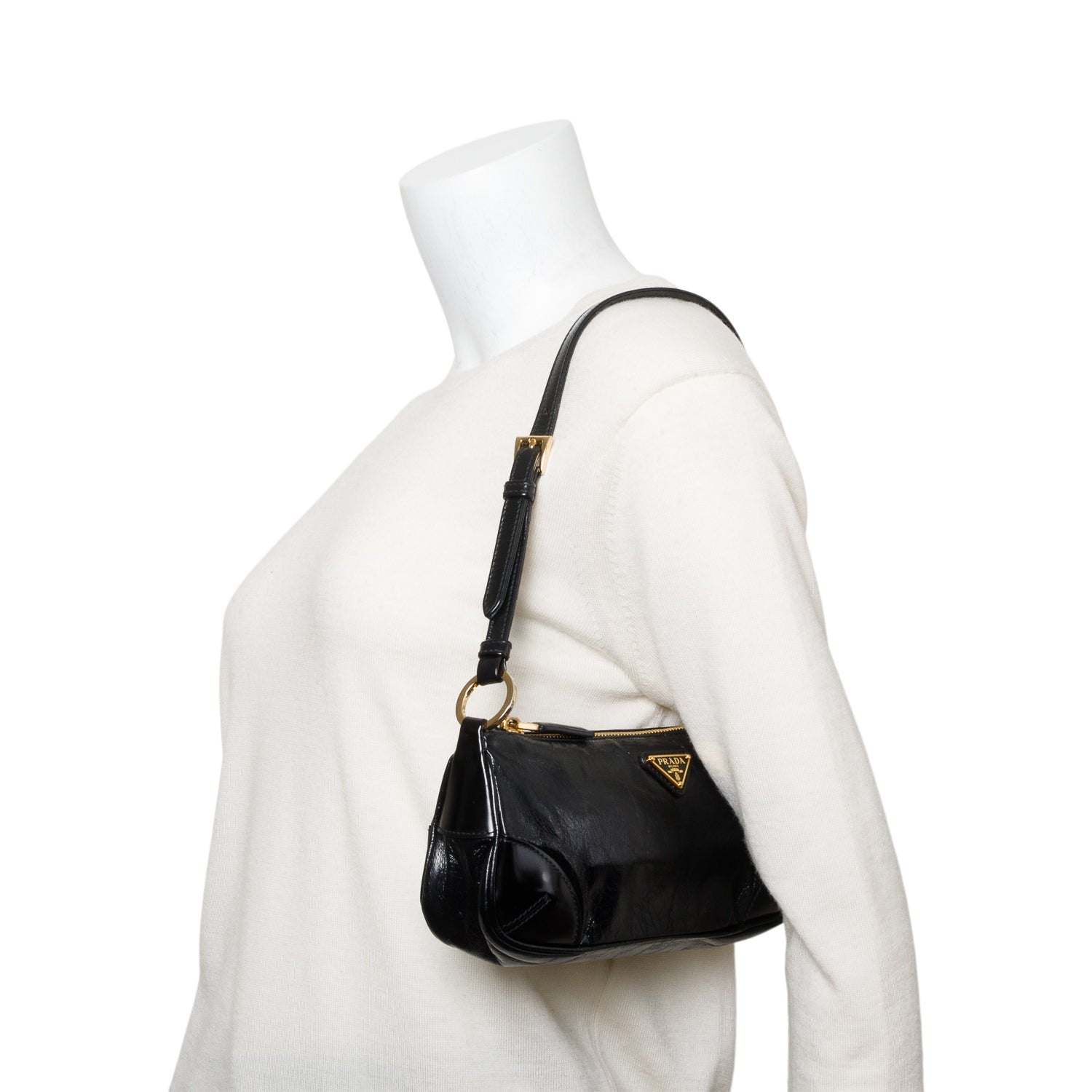 Prada Re Edition Shoulder Bag Leather Black