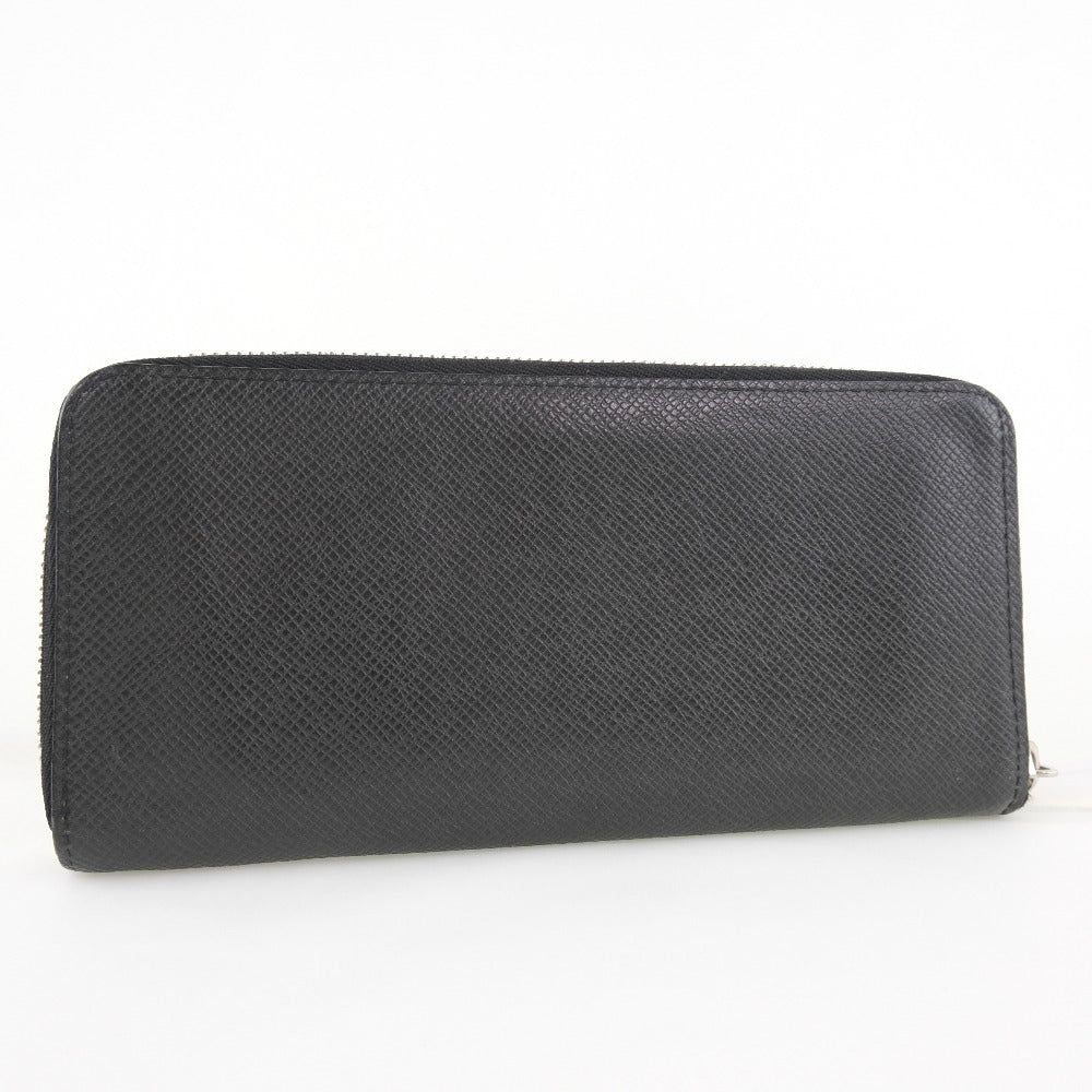 Louis Vuitton Long Purse M32822 Taiga Zippy Black Wallet Case