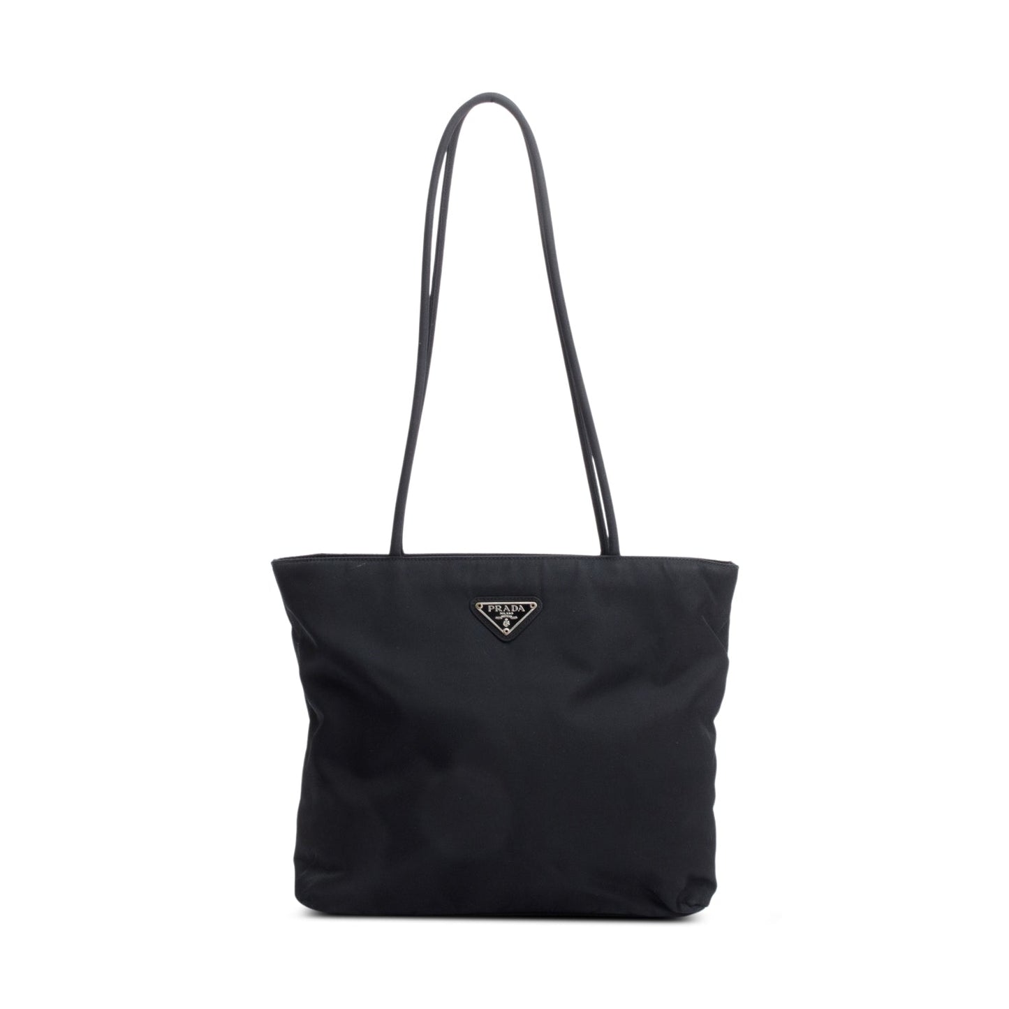 Prada Tessuto Tote Handbag Nylon Black Tote Bag