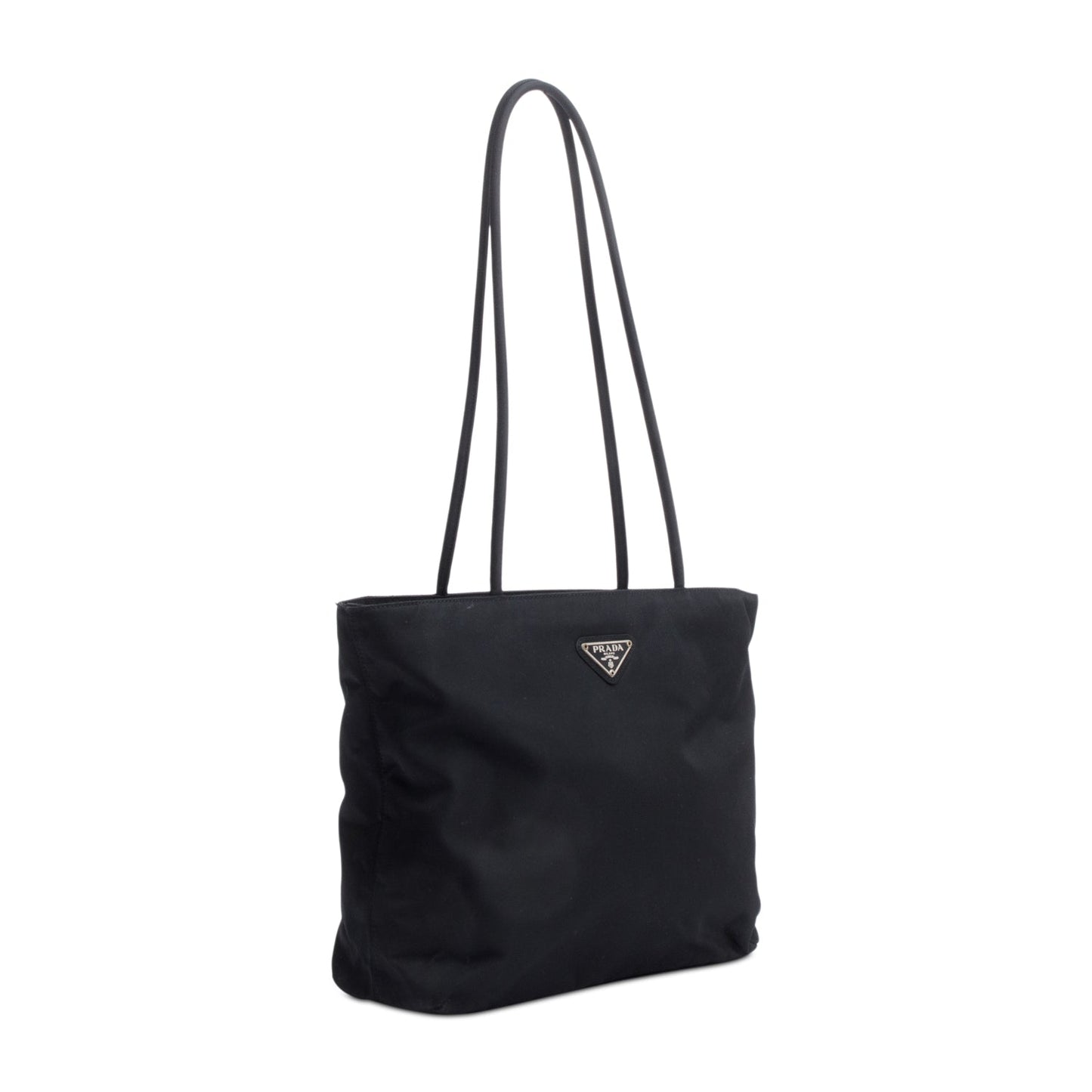 Prada Tessuto Tote Handbag Nylon Black Tote Bag
