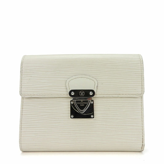 Louis Vuitton Tri-fold M5801J Epi Portefeuille Koala Leather White Wallet Case