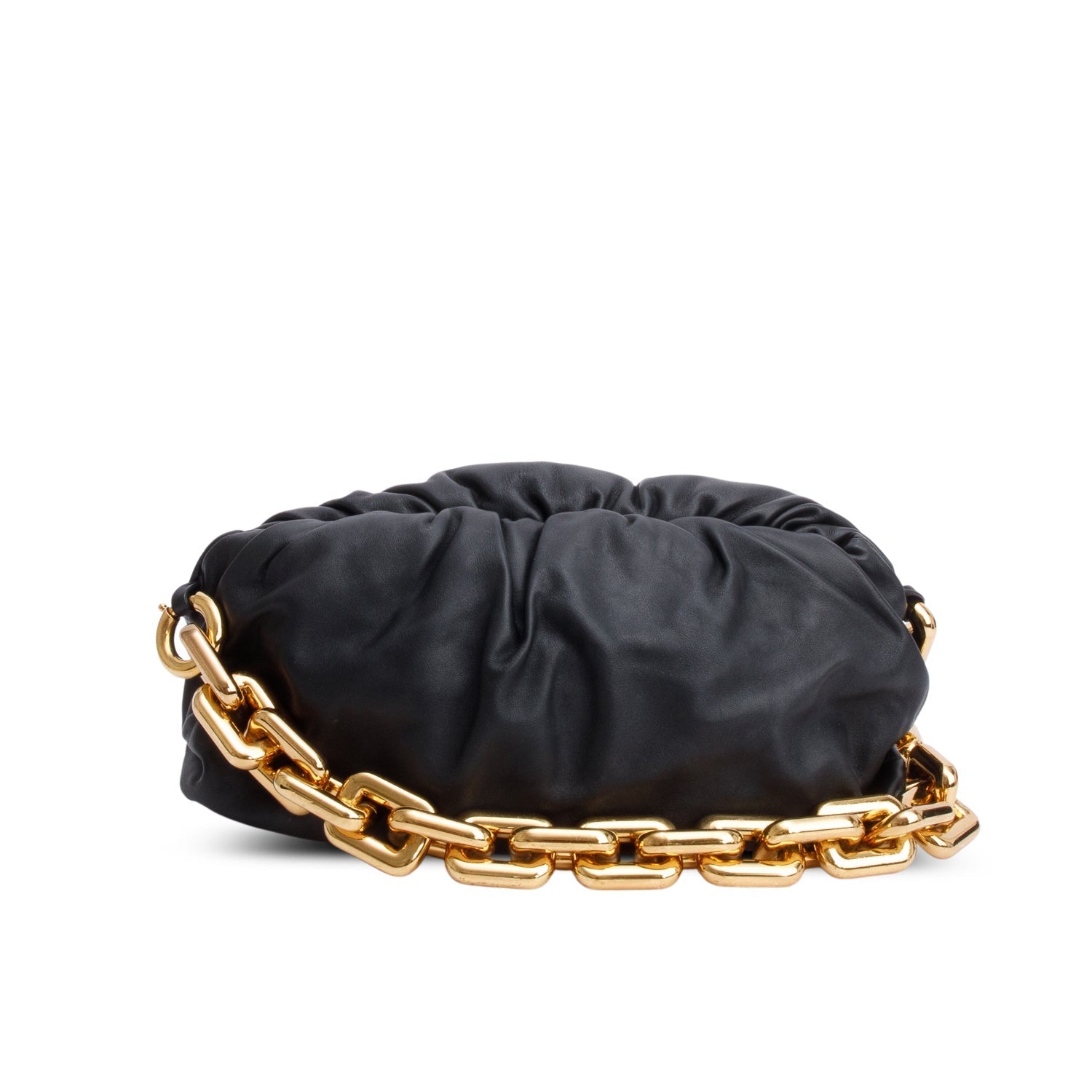 Bottega Veneta Nappa The Pouch Travel Bag Leather Black
