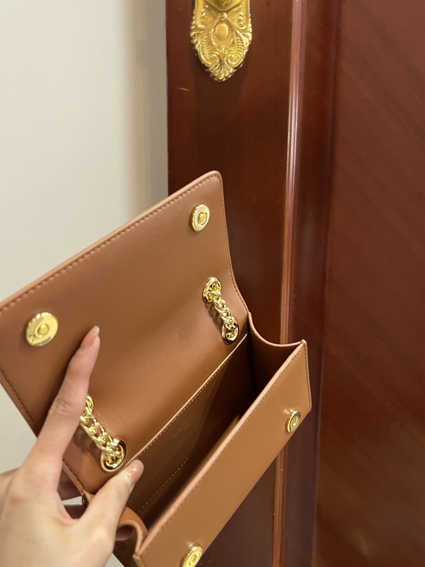 Polished Phone Brown Travel Bag