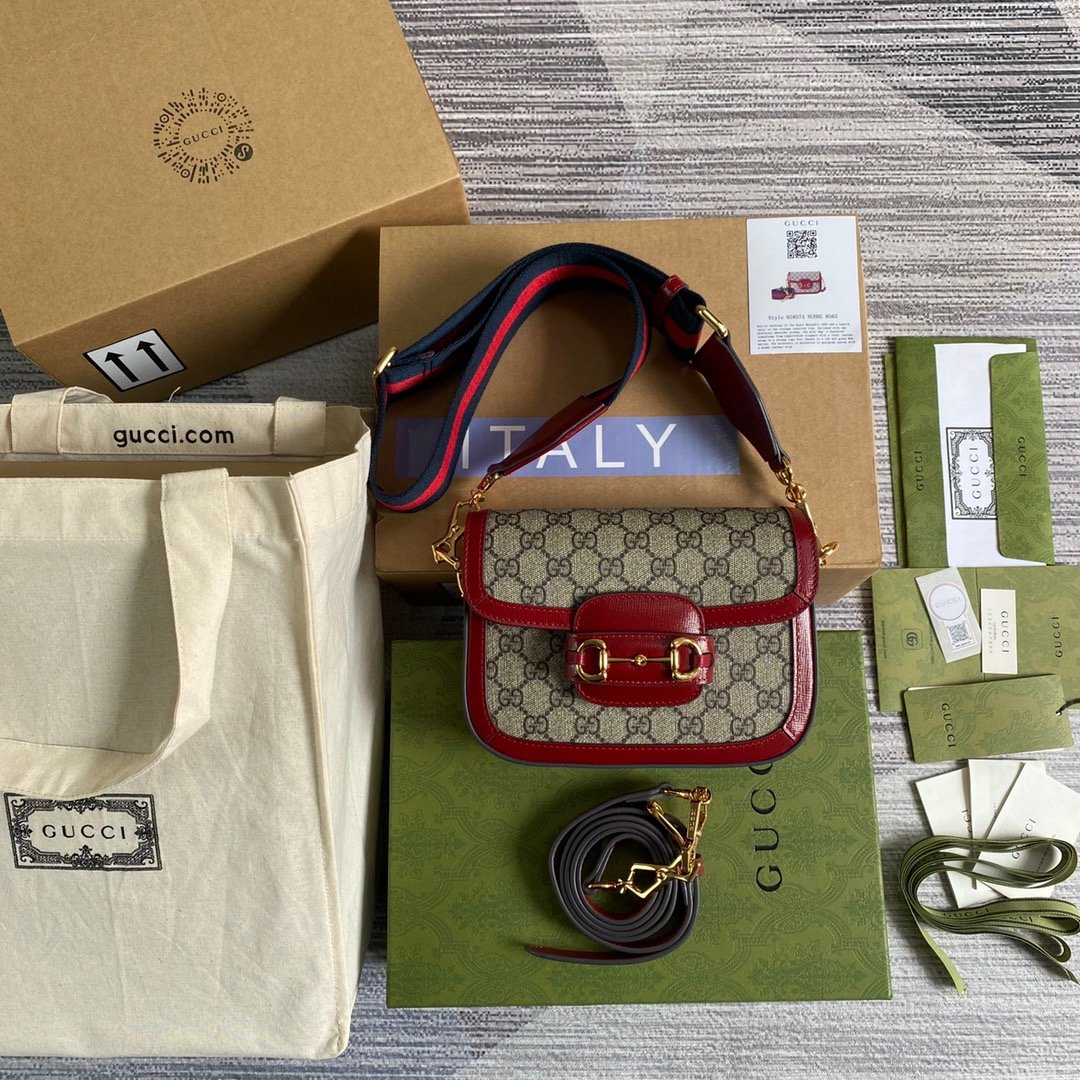 gg Horsebit gg , ’s Red Mini Travel Bag 8In21Cm Beaunoirrbeaunoirr