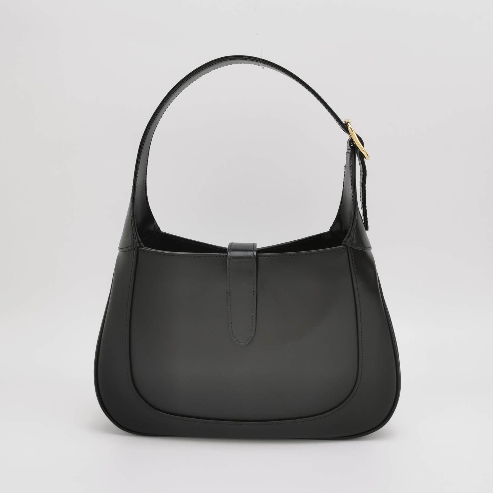 Gucci Jackie Bag With Adjustable Strap Leather Black Travel Bag