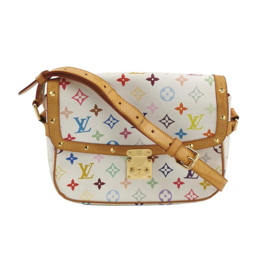 Louis Vuitton x Takashi Murakami Sologne Messenger Multicolor White Crossbody Bag