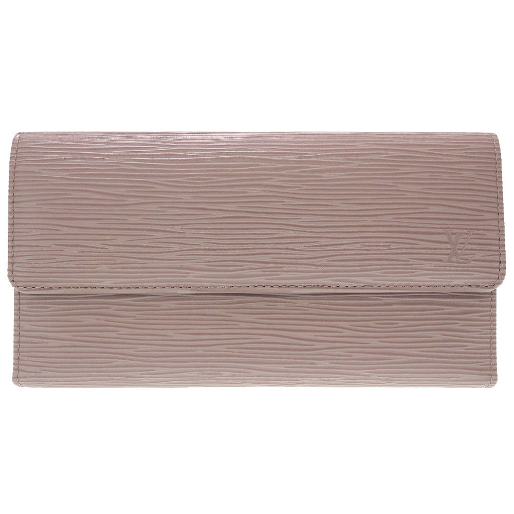 Louis Vuitton Long Purse M6338B Epi lilac Leather Wallet Case