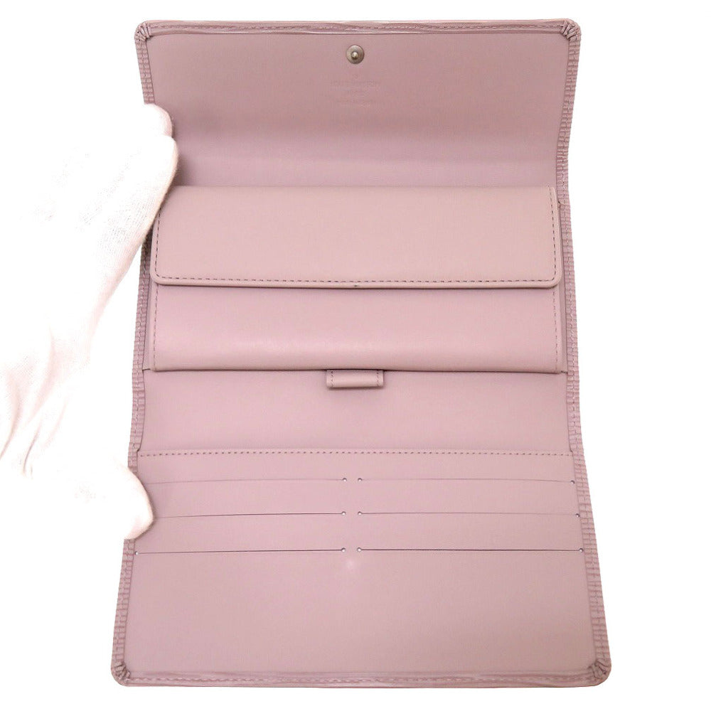 Louis Vuitton Long Purse M6338B Epi lilac Leather Wallet Case
