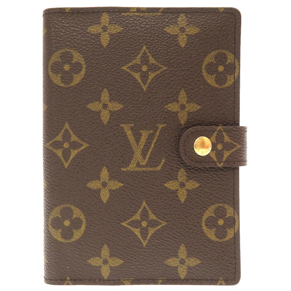 Louis Vuitton Notebook cover R20005 Agenda PM Monogram Canvas Brown Handbag 5H0145E5