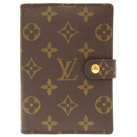 Louis Vuitton Notebook cover R20005 Agenda PM Monogram Canvas Brown Handbag 5H0145E5