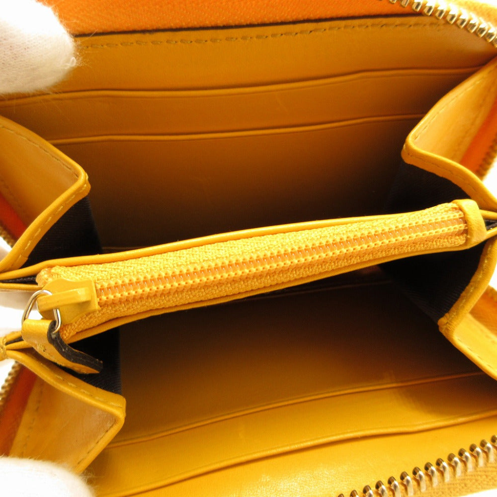Gucci yellow Coin Tiamante Leather Wallet Case