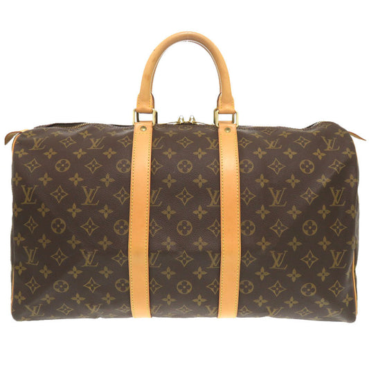 Louis Vuitton Boston Duffel M41428 Keepall 45 Monogram Canvas Brown Travel Bag