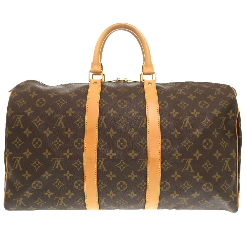 Louis Vuitton Boston Duffel M41428 Keepall 45 Monogram Canvas Brown Travel Bag